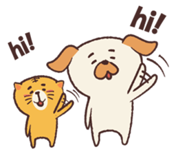 Dee D' Dog and Cee D' Cat sticker #13013592