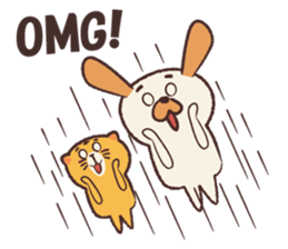 Dee D' Dog and Cee D' Cat sticker #13013598