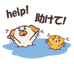 Dee D' Dog and Cee D' Cat sticker #13013599