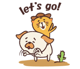 Dee D' Dog and Cee D' Cat sticker #13013610