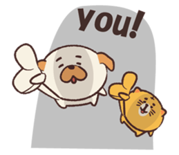 Dee D' Dog and Cee D' Cat sticker #13013623