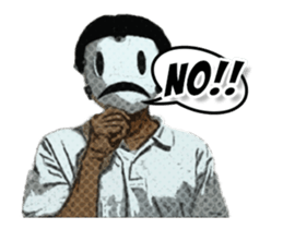 Arakawa mask man with partner sticker #13014005