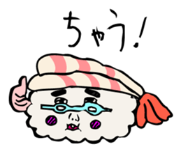 funny sushi man sticker #13014304