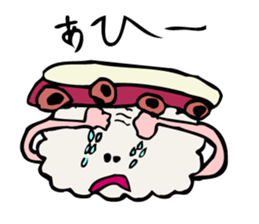 funny sushi man sticker #13014311