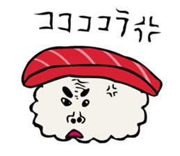 funny sushi man sticker #13014313