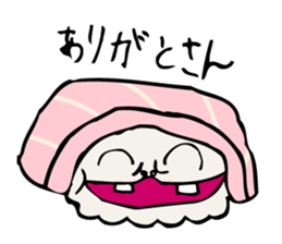 funny sushi man sticker #13014328
