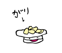 funny sushi man sticker #13014340