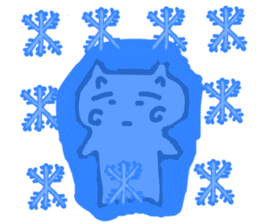 honwaka cat 10 honwaka cat in Winter sticker #13014346