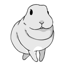 The cute rabbit girl who is in love sticker #13014599