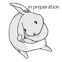 The cute rabbit girl who is in love sticker #13014607