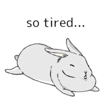 The cute rabbit girl who is in love sticker #13014610