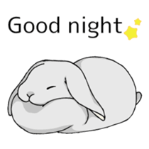 The cute rabbit girl who is in love sticker #13014621