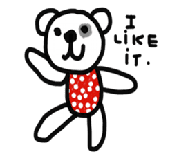 Polka Bear 2 sticker #13014799