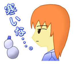 Autumn and winter sticker #13014900