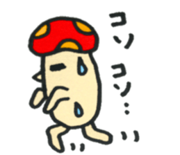 Colorful mushroom sticker2 sticker #13015064