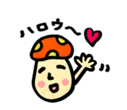 Colorful mushroom sticker2 sticker #13015067