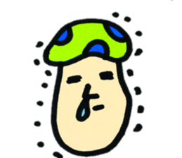 Colorful mushroom sticker2 sticker #13015075