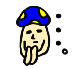 Colorful mushroom sticker2 sticker #13015077