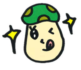 Colorful mushroom sticker2 sticker #13015081