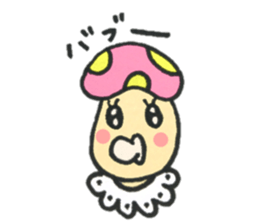 Colorful mushroom sticker2 sticker #13015090