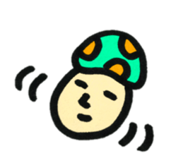 Colorful mushroom sticker2 sticker #13015093