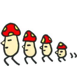 Colorful mushroom sticker2 sticker #13015098
