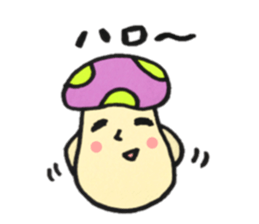 Colorful mushroom sticker2 sticker #13015100