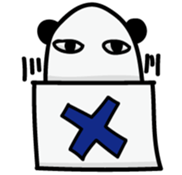 Medjed Panda sticker #13015219