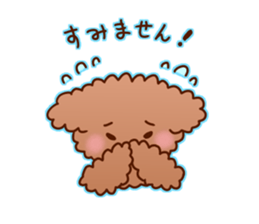 sweet toy poodle sticker #13015689