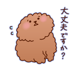 sweet toy poodle sticker #13015695