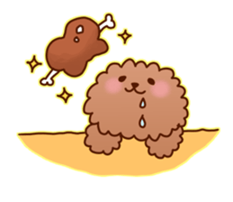 sweet toy poodle sticker #13015699