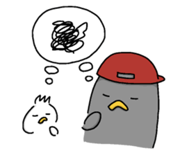 Pen-pen and Pea-kun 3 sticker #13015891