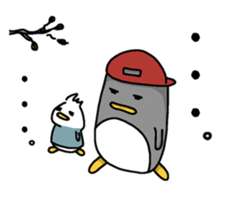 Pen-pen and Pea-kun 3 sticker #13015893