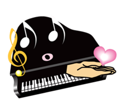 Violin, cello, piano ,sax and drums sticker #13016665