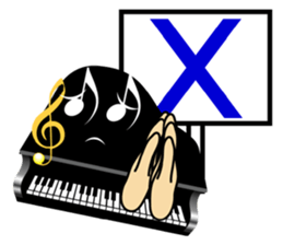 Violin, cello, piano ,sax and drums sticker #13016666