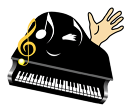 Violin, cello, piano ,sax and drums sticker #13016668