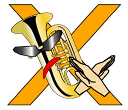 Violin, cello, piano ,sax and drums sticker #13016671