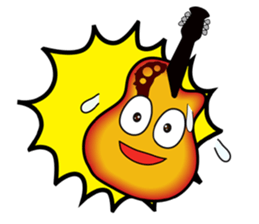 Violin, cello, piano ,sax and drums sticker #13016675