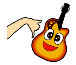 Violin, cello, piano ,sax and drums sticker #13016676