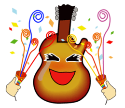 Violin, cello, piano ,sax and drums sticker #13016677