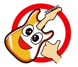 Violin, cello, piano ,sax and drums sticker #13016678