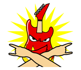 Violin, cello, piano ,sax and drums sticker #13016681