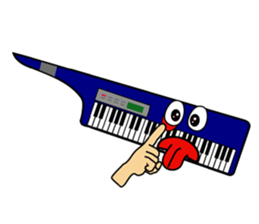 Violin, cello, piano ,sax and drums sticker #13016682