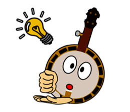 Violin, cello, piano ,sax and drums sticker #13016684