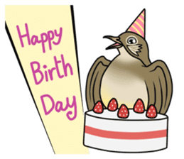 Streak-eared bulbul bird sticker #13016845