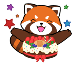 Kurimo: Red Panda (Lesser Panda) sticker #13016999