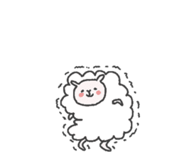 purupuru sheep sticker #13017341