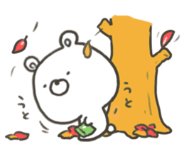 GOOD bear in autumn sticker #13017933