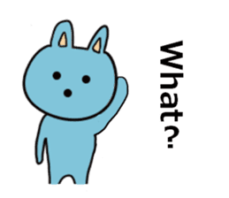 Lapin bleu sticker #13018166