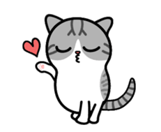 Little cotton candy cat sticker #13018243